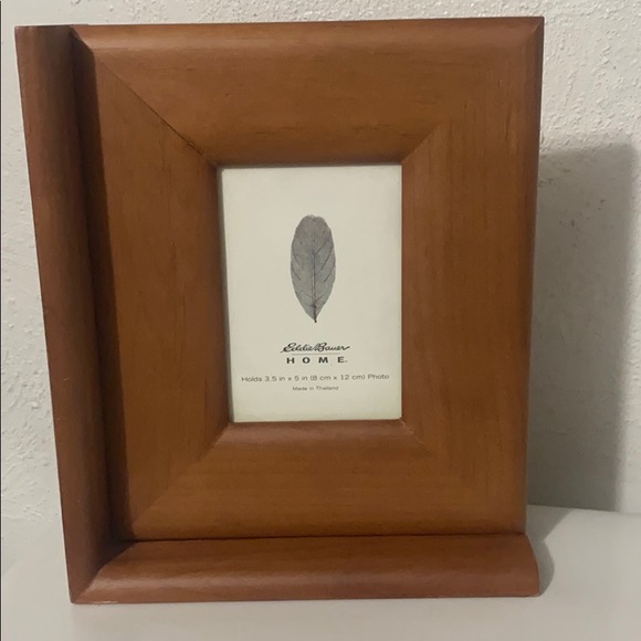 RARE Eddie Bauer photo frame-book ends 9.5x8.5”+Caribcraft Mahogany🥣5x1.75” - Picture 3 of 15